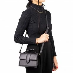 L'INTERVALLE Mini Diya Black Leather WOMEN