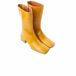 L'INTERVALLE WOMEN Sinclair Mustard Leather