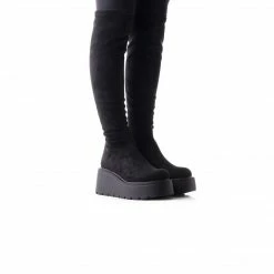 L'INTERVALLE WOMEN Concord Black Suede Stretch