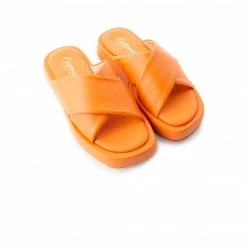 L'INTERVALLE WOMEN Oda Orange Leather