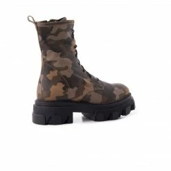 L'INTERVALLE WOMEN Fukoka Green Military Leather