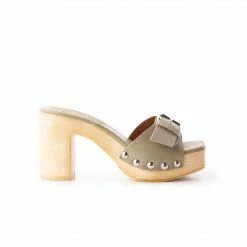 L'INTERVALLE WOMEN Micro Light Khaki Leather