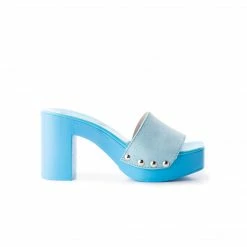 L'INTERVALLE WOMEN Fragolina Blue Suede
