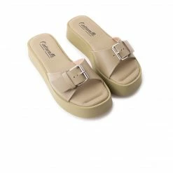 L'INTERVALLE Sweets Light Khaki Leather