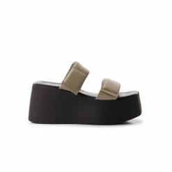 L'INTERVALLE Amore Light Khaki Leather WOMEN