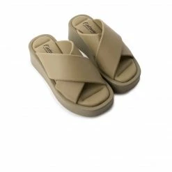 L'INTERVALLE Chou Light Khaki Leather WOMEN