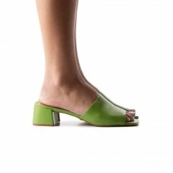 L'INTERVALLE Fortunata Green Leather