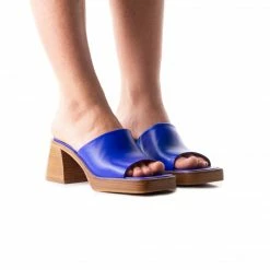 L'INTERVALLE Mexicali Dark Blue Leather WOMEN