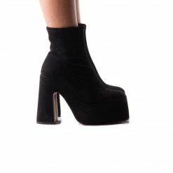 L'INTERVALLE Flash Black Suede Stretch WOMEN