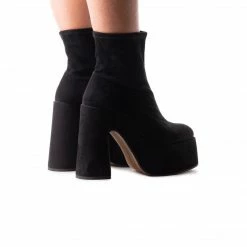 L'INTERVALLE Flash Black Suede Stretch WOMEN