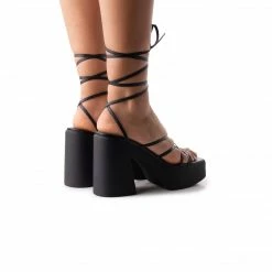 L'INTERVALLE WOMEN Abira Black Leather