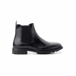 L'INTERVALLE Troy Black Leather MEN