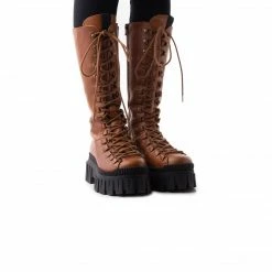 L'INTERVALLE WOMEN Weasley Chestnut Leather