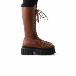 L'INTERVALLE WOMEN Weasley Chestnut Leather