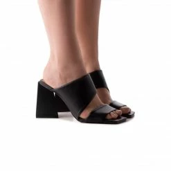 L'INTERVALLE Barbera Black Leather WOMEN