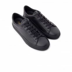L'INTERVALLE Achilles Black Leather/Black Sole MEN
