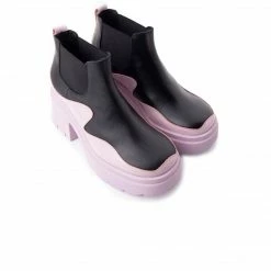 L'INTERVALLE Sylvia Black/Lilac Leather WOMEN