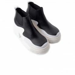 L'INTERVALLE WOMEN Sylvia Black/White Leather