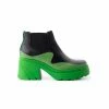 L'INTERVALLE WOMEN Sylvia Black/Green Leather