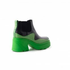L'INTERVALLE WOMEN Sylvia Black/Green Leather