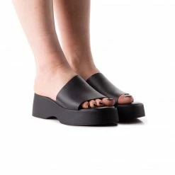 L'INTERVALLE WOMEN Hatsu Black Leather