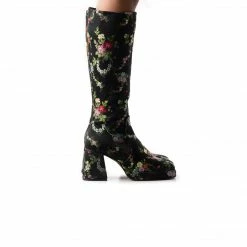 L'INTERVALLE Garden Black Floral Fabric WOMEN