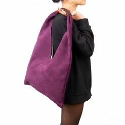 L'INTERVALLE Victoire Dark Purple Suede