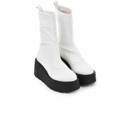 L'INTERVALLE Boston White Leather Stretch