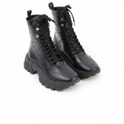 L'INTERVALLE WOMEN Severine Black Leather