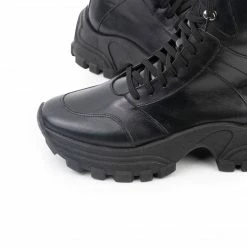 L'INTERVALLE WOMEN Severine Black Leather