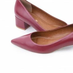 L'INTERVALLE Marietta Burgundy Leather WOMEN
