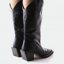 L'INTERVALLE WOMEN Velier Black Leather