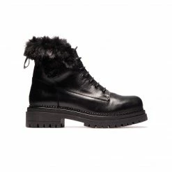 L'INTERVALLE Kawasaki Black Leather WOMEN