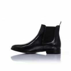 L'intervalle Alfonso Black Leather Boots MEN