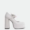L'INTERVALLE Bird White Leather PUMPS
