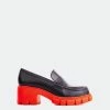 L'INTERVALLE Bourges Black Leather Red Sole