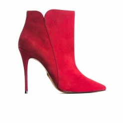 L'intervalle Mia Bordeau Nubuck Ankle Boots