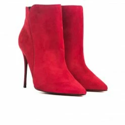 L'intervalle Mia Bordeau Nubuck Ankle Boots