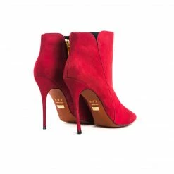 L'intervalle Mia Bordeau Nubuck Ankle Boots