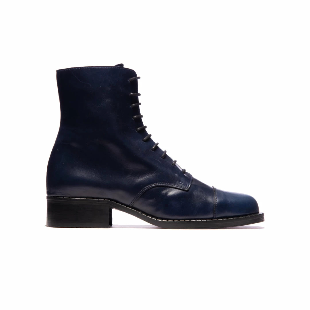 L'INTERVALLE Antibes Navy Leather WOMEN 1 L'INTERVALLE Antibes Navy Leather WOMEN