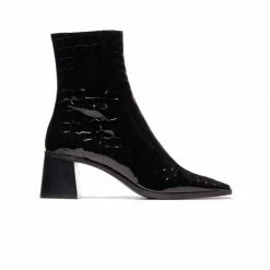 L'INTERVALLE WOMEN Bogart Black Shiny Croco