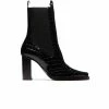 L'INTERVALLE WOMEN Ramone Black Matt Croco