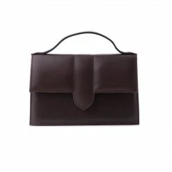 L'INTERVALLE Mini Diya Dark Brown Leather WOMEN