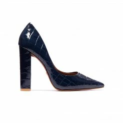 L'INTERVALLE Antonella Navy Patent Croco WOMEN