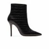 L'INTERVALLE Cathy Black Croco BOOTS