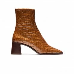 L'INTERVALLE Bogart Tan Shiny Croco