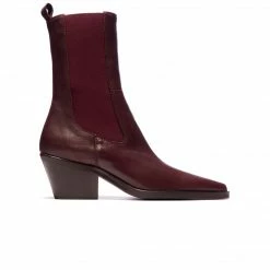 L'INTERVALLE Alacantra Bordeaux Leather