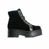 L'INTERVALLE WOMEN Flip Black Suede Boots