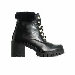L'INTERVALLE WOMEN Hani Black Leather Boots