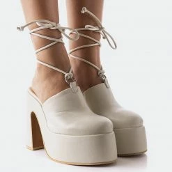 L'INTERVALLE WOMEN Hemera Off White Leather